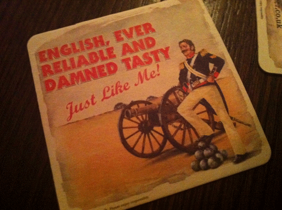 English, ever reliable, and damned tasty