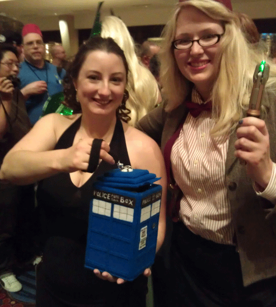 spinning TARDIS purse