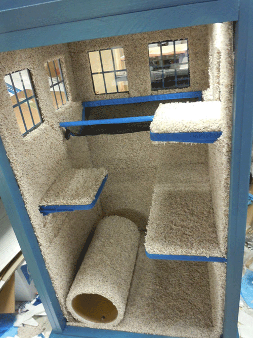 half-scale TARDIS for a cat by Astromark