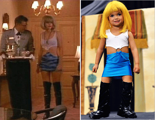 toddler prostitute in Pretty Woman costume