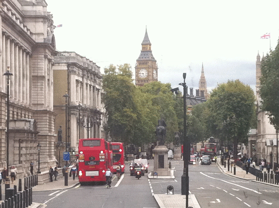 Big Ben from bus