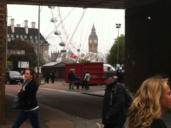 Big Ben through the London Eye