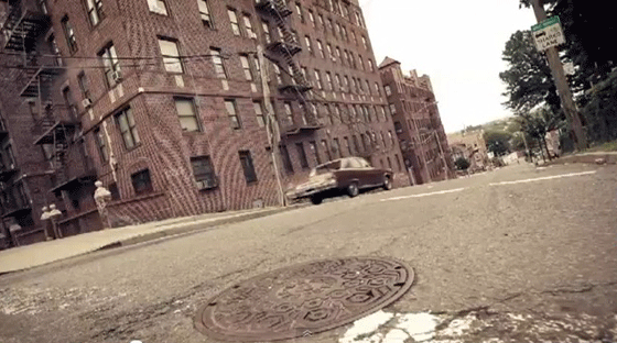 Raindance ad shot in the Bronx