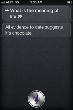Siri on the meaning of life