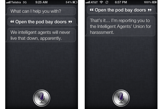 Siri copes with the legacy of HAL 9000