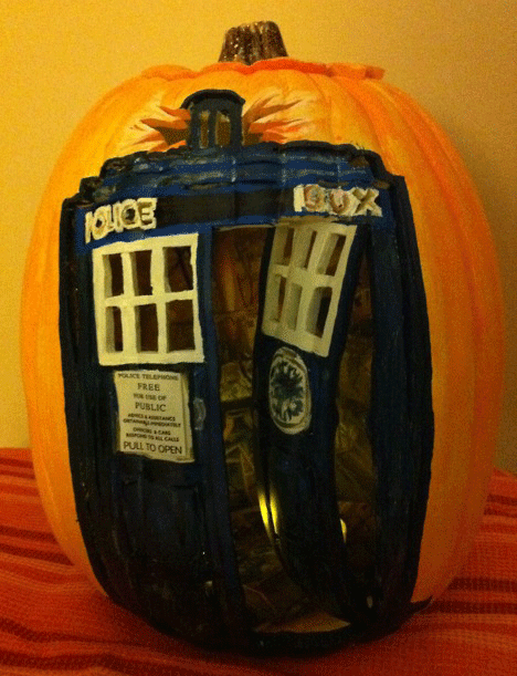 TARDIS pumpkin