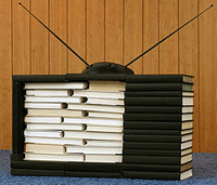 TV made of books