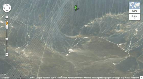 weird structure in Chinese desert