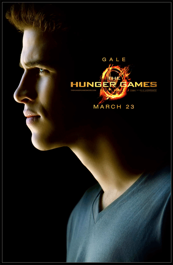Liam Hemsworth as Gale poster The Hunger Games