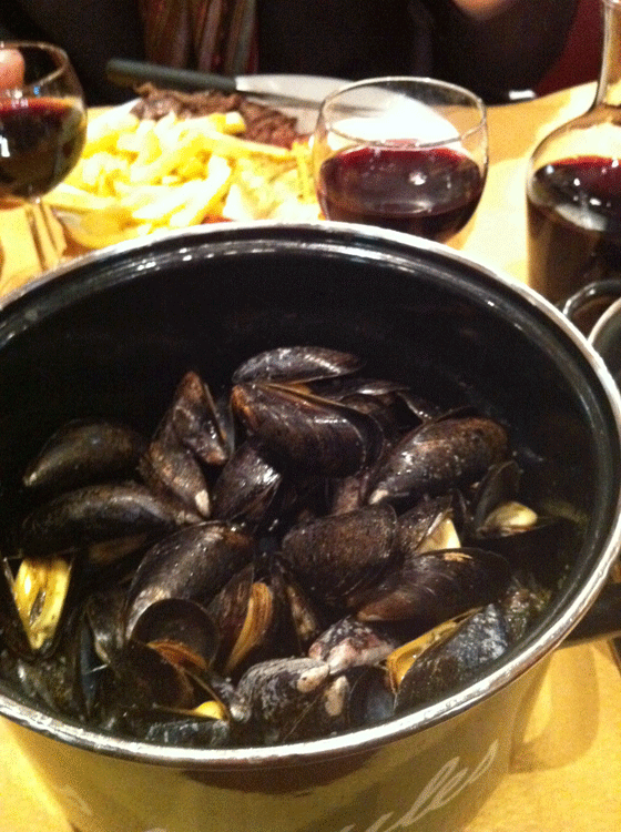 mussels for lunch in Lille