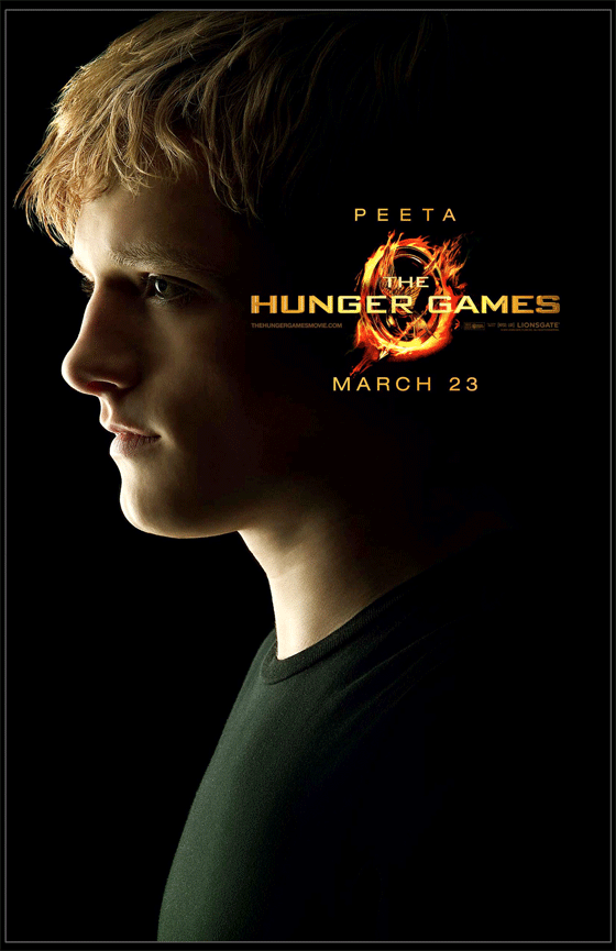 Josh Hutcherson as Peeta poster The Hunger Games