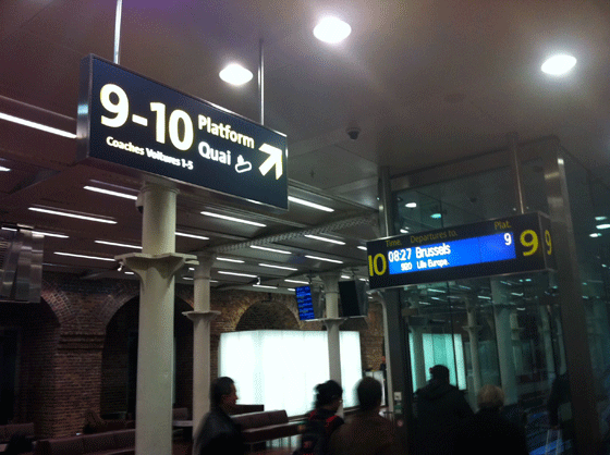 departure at St Pancras International