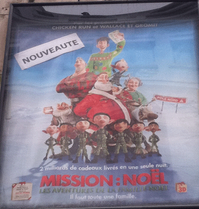 French poster for Arthur Christmas