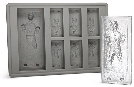 Han Solo frozen in carbonite ice cube tray