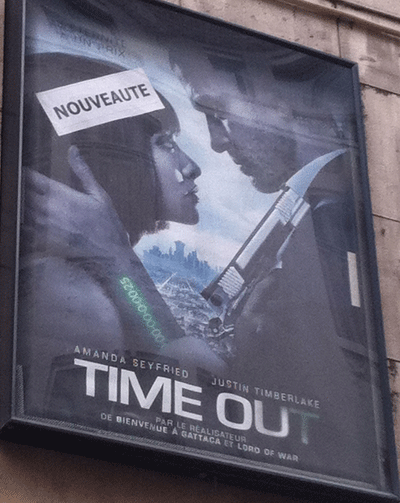 French poster for In Time