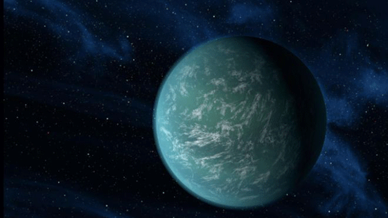 artist's rendering of Kepler-22b