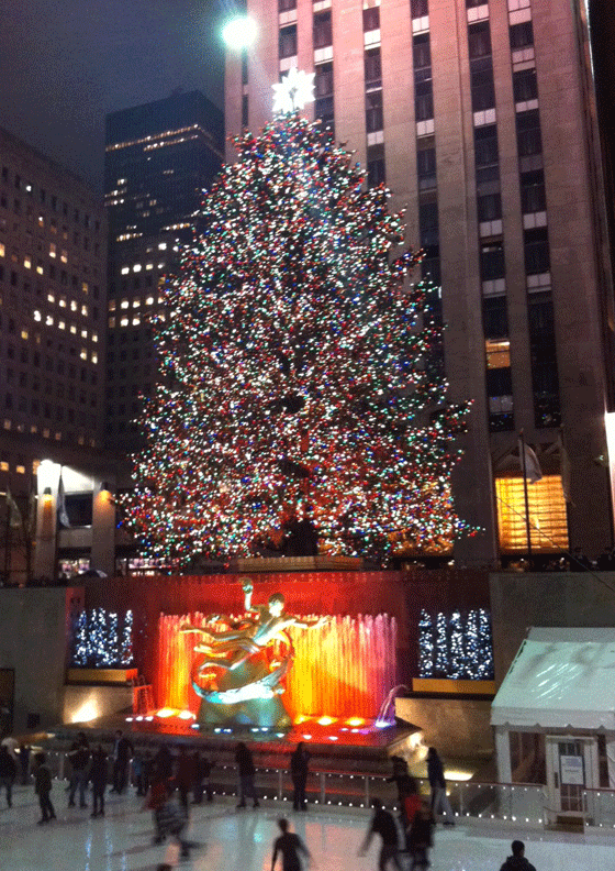 Rockefeller Center Christmas tree New York City