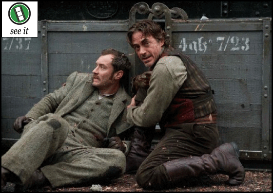 Jude Law Robert Downey Jr Sherlock Holmes A Game of Shadows