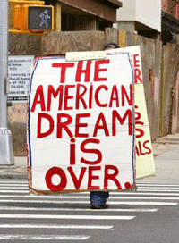 the American dream is over