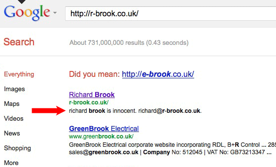 Sherlock Google Richard Brook