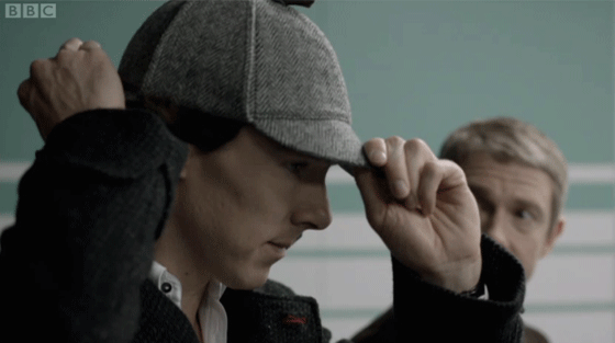 Sherlock deerstalker Benedict Cumberbatch