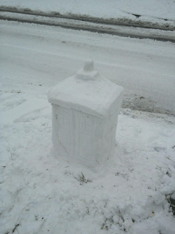 snow TARDIS