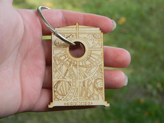 TARDIS keyring by Amber Whitney UnicornEmpirePrints