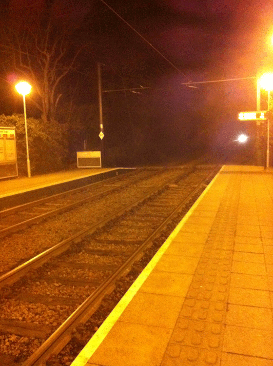 deserted tramlink station