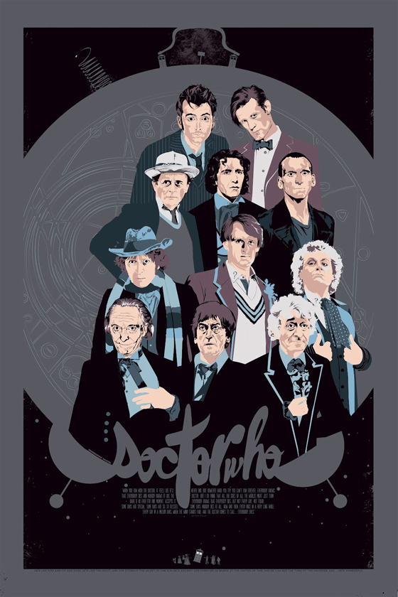 Doctor Who poster by Fro Design Co