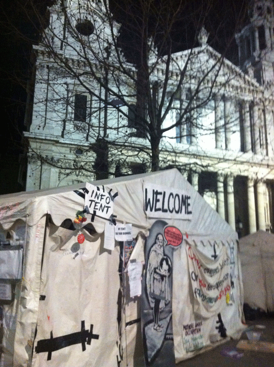 Occupy camp St Paul's Cathedral