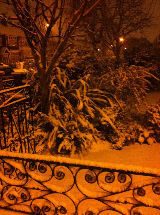 snowy London