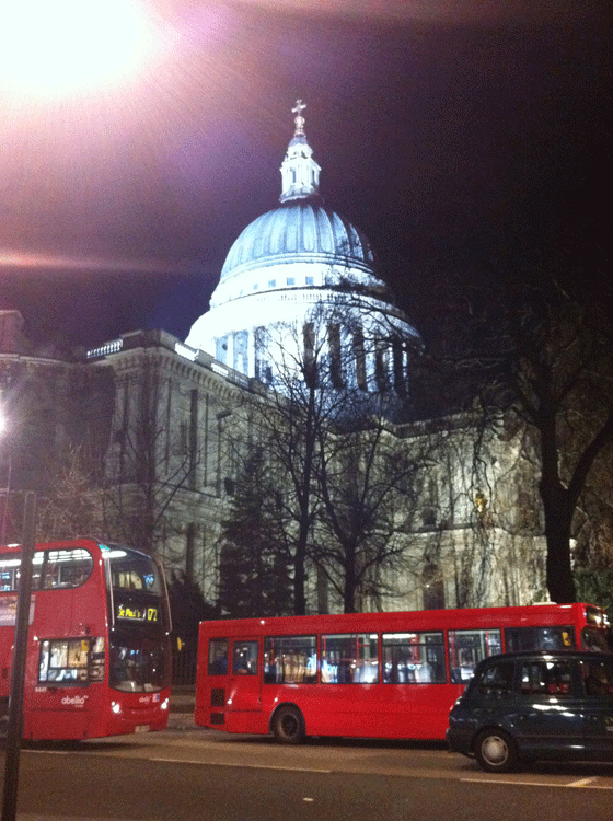 St. Paul's Cathedral at night