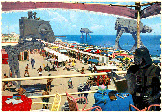 Darth Vader on vacation by Franco Brambilla