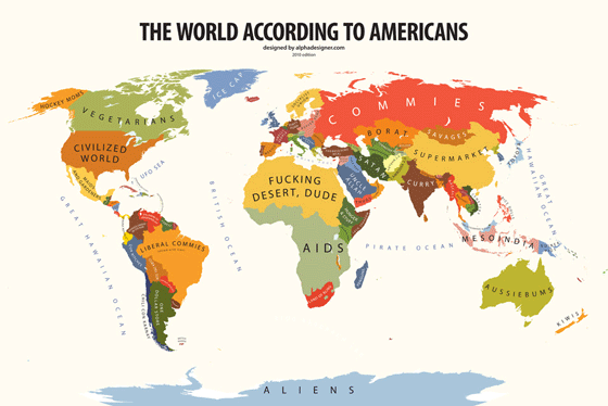 The World According to Americans by Yanko Tsvetkov