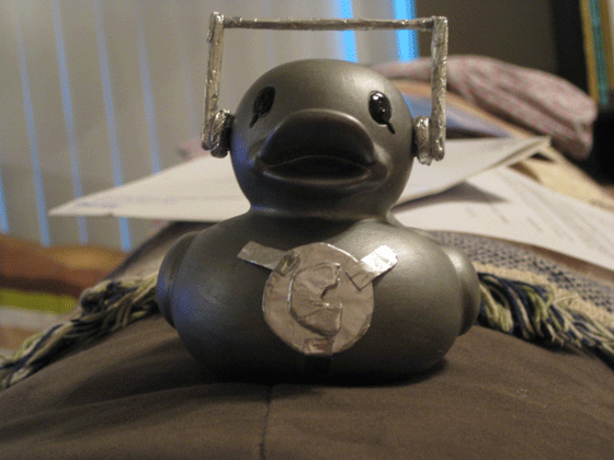 Cyberman rubber ducky
