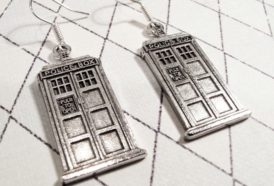 TARDIS earrings
