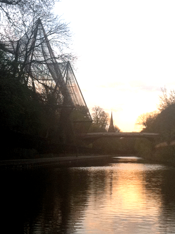 sunset on Regent's Canal