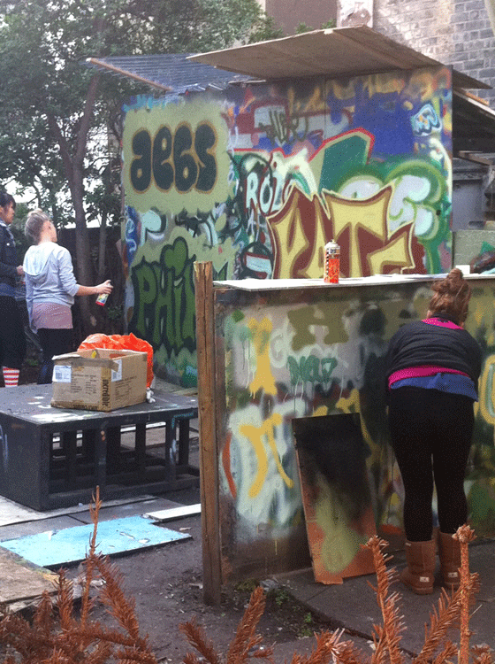making graffiti