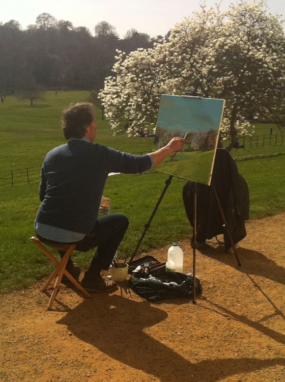 painter in Hampstead Heath