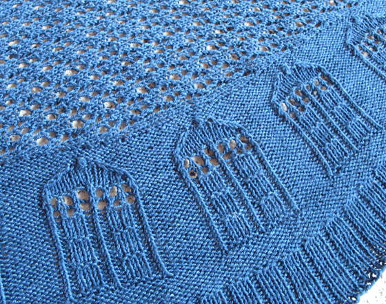 sophisticated TARDIS scarf by Kate Atherley
