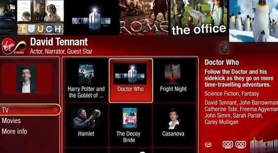 Virgin Media ad with David Tennant