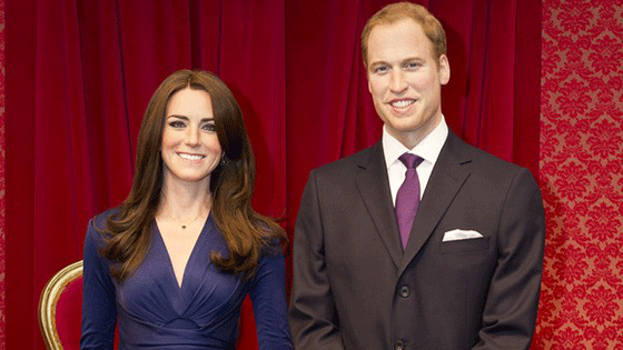 Madame Tussaud's Kate and Prince William