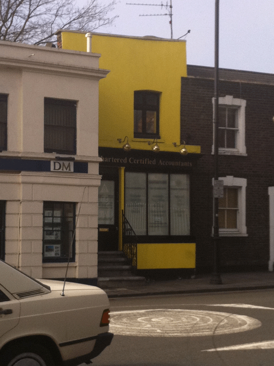 yellow house