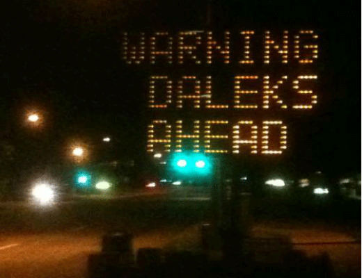 warning Daleks ahead
