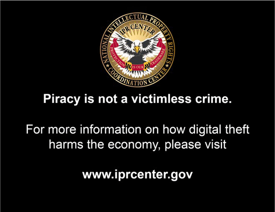 FBI DHS warning DVD
