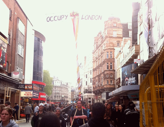 Occupy London maypole