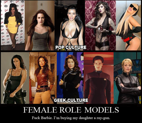 Female Role Models Pop Culture vs Geek Culture