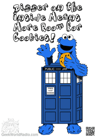 Cookie Monster TARDIS