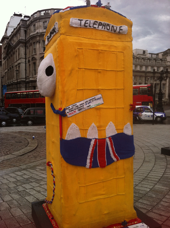 monster phone box cosy by Lauren O'Farrell