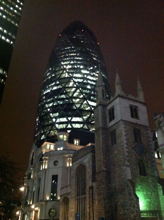 old tower and new